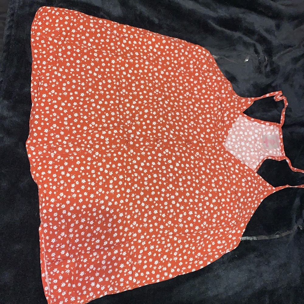 No Boundaries Red Starry Tank Top